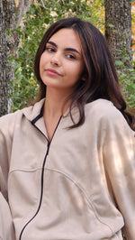 Suede Jacket - Beige