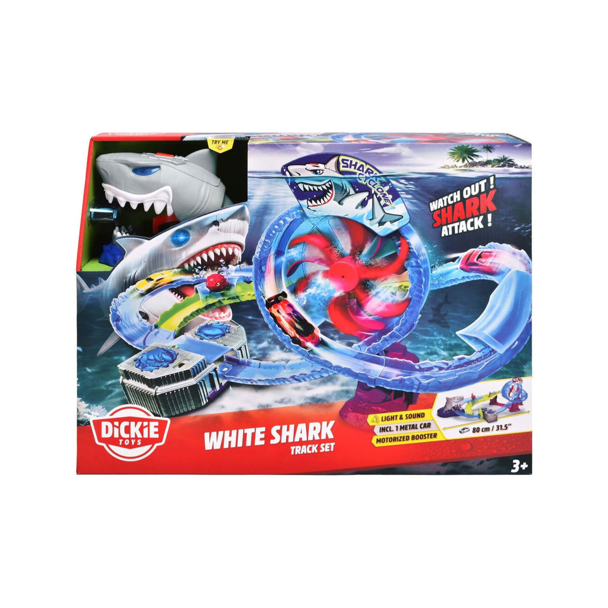 Dickie White Shark Track Set
