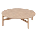 DEONA Coffee Table - Acacia Wood Round Outdoor Coffee Table