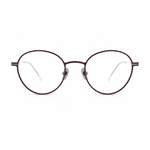 Round eyeglasses purple