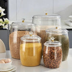 Break Resistant BPA-Free 5-Piece Acrylic Kitchen Jar Set Clear
