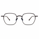  Brown framed eyeglasses on a white background