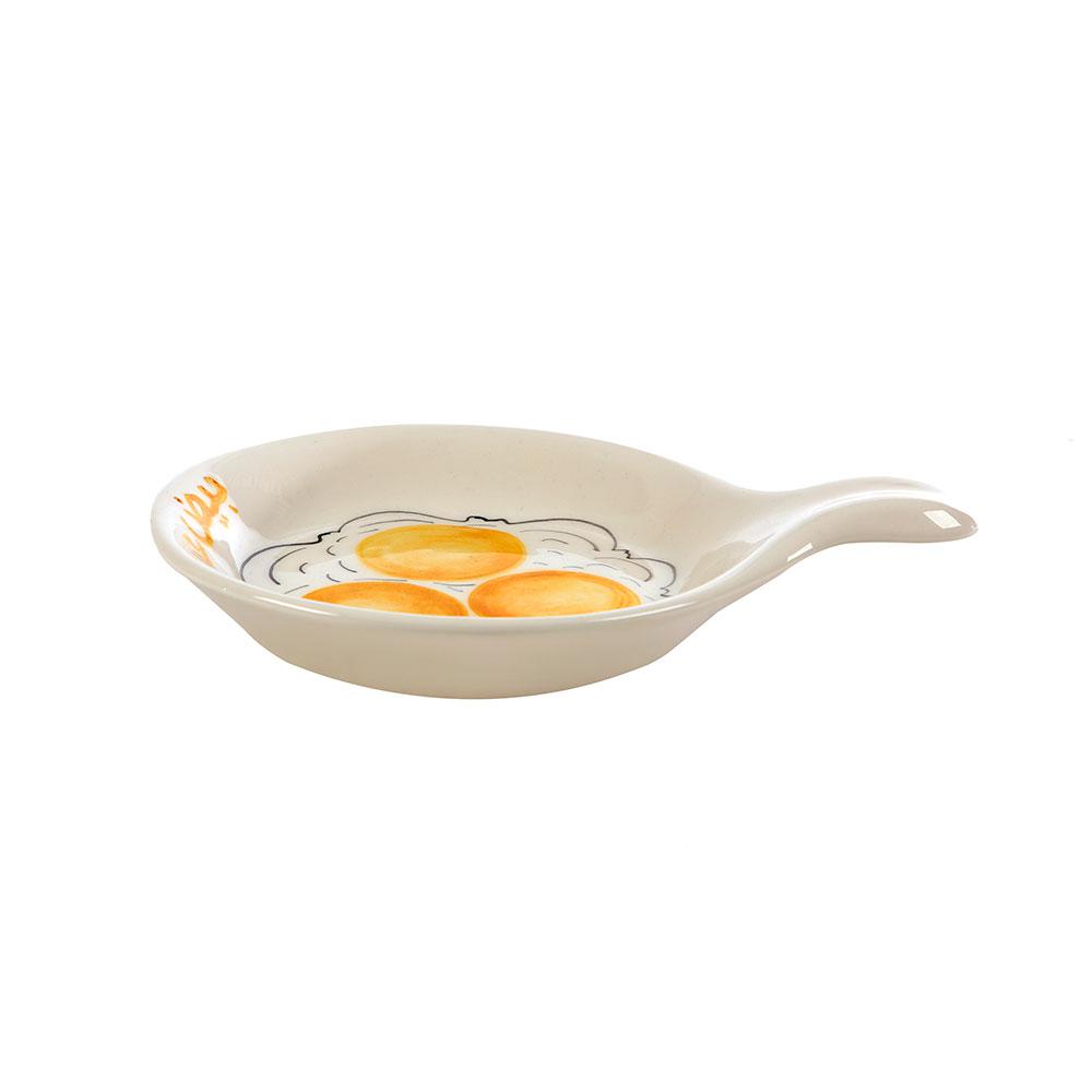 Fried Egg Hand Painted Ceramic Pan 