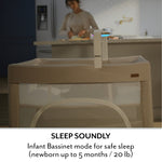 Evenflo: Eris One-Hand Playard with Bassinet – Coastal Coffee