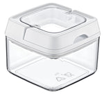 LOCKED ACRYLIC FOOD STORAGE SQUARE - Transparent, 0.5LT