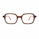 Eyeglasses havana on a white background
