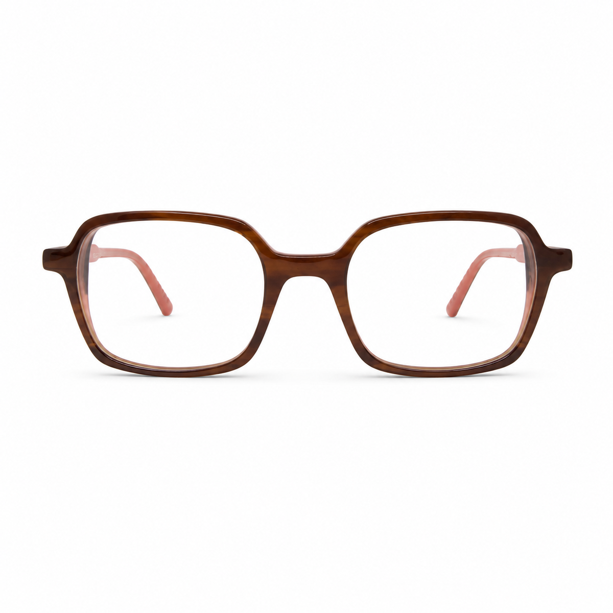 Eyeglasses havana on a white background