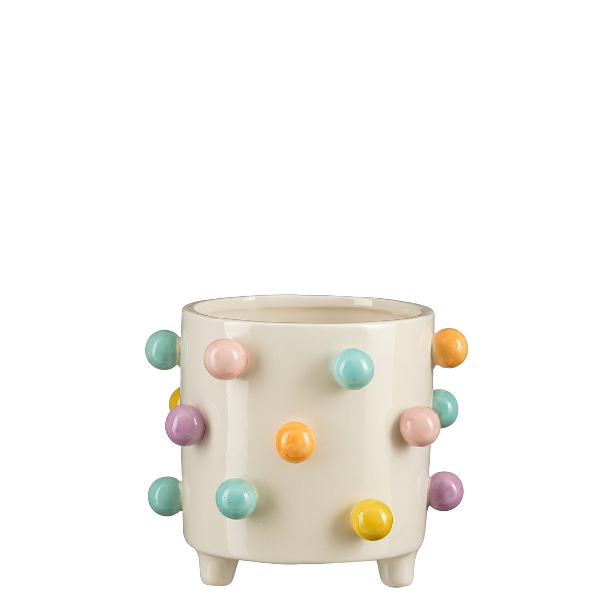White Decorative Flower Pot – Modern Home Decor