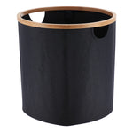 Foldable Storage Basket with Bamboo Trim, 70L Laundry Organizer