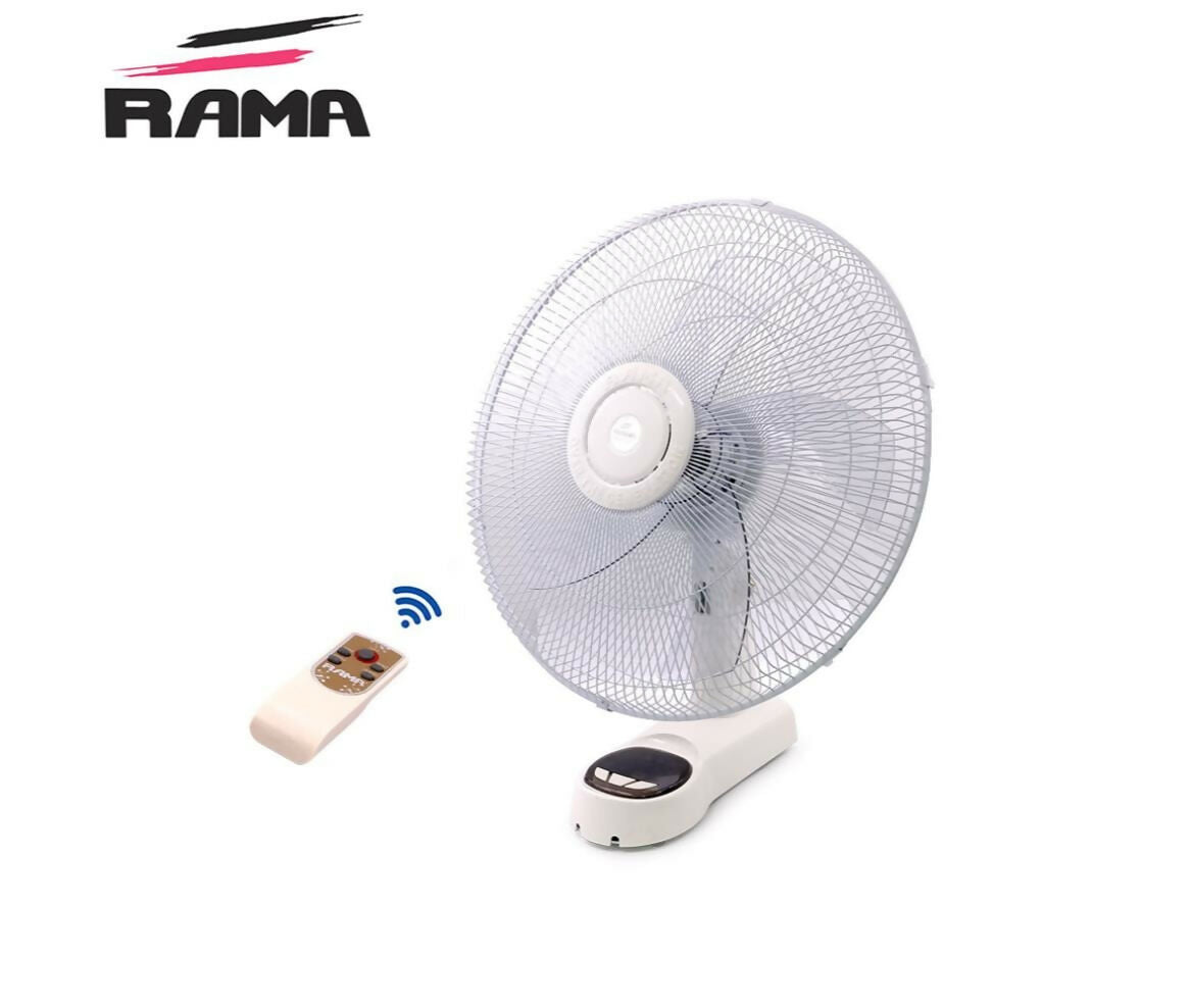 Fan Wall | 18" | 220V AC - Li-ion DC | 24W | Rechargeable | Remote | Rama