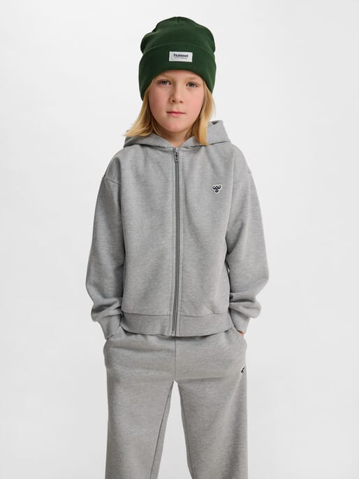 HUMMEL- hmlJR LOOSE ZIP HOODIE BEE