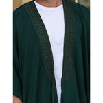 Green Tassel Cotton Abaya