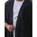 Dark Blue Cotton Tassel Abaya
