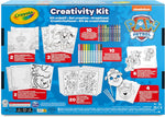 Crayola PAW Patrol Creativity Kit with washable crayons and coloring pages.
