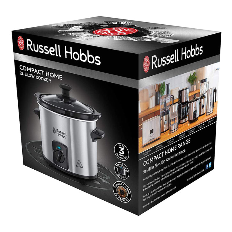 Russell Hobbs Compact Home 2 Litre Small Slow Cooker, 110 W