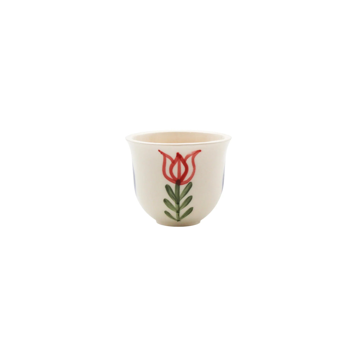 Blue Tulip Coffee Cups - Set Of 4