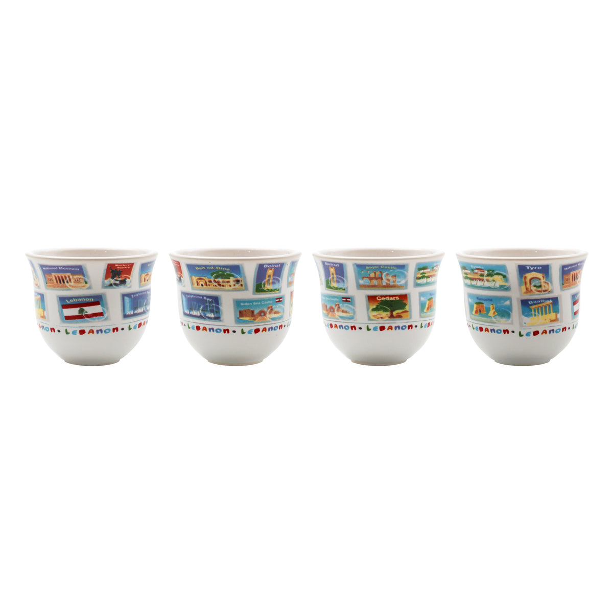 Lebanon Stamps Coffee Cups