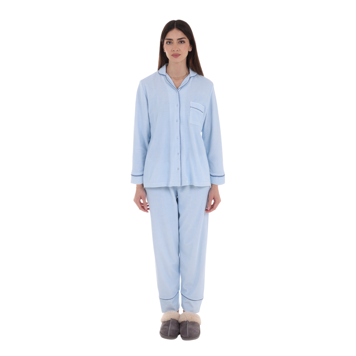 Cosset Loungewear Moments Mommy & Me Loungewear Set – Blue " Medium"
