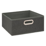 Linen Storage Box - 31x31x15.3 cm CARDBD/PP linen-effect organizer