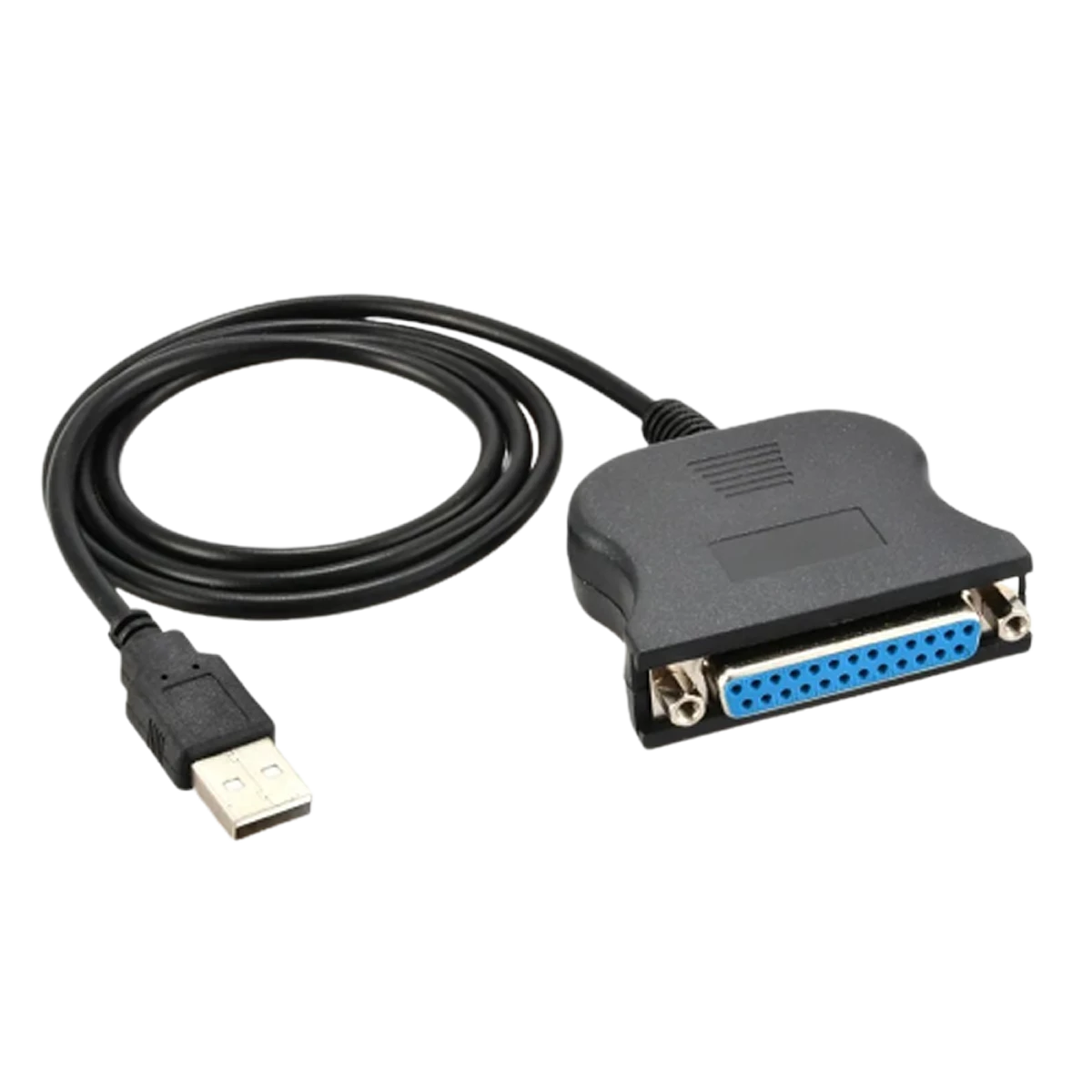 Manhattan (CEN36) USB to Parallel Printer Converter (Male-Male) 1.8m Gold Plated - Black