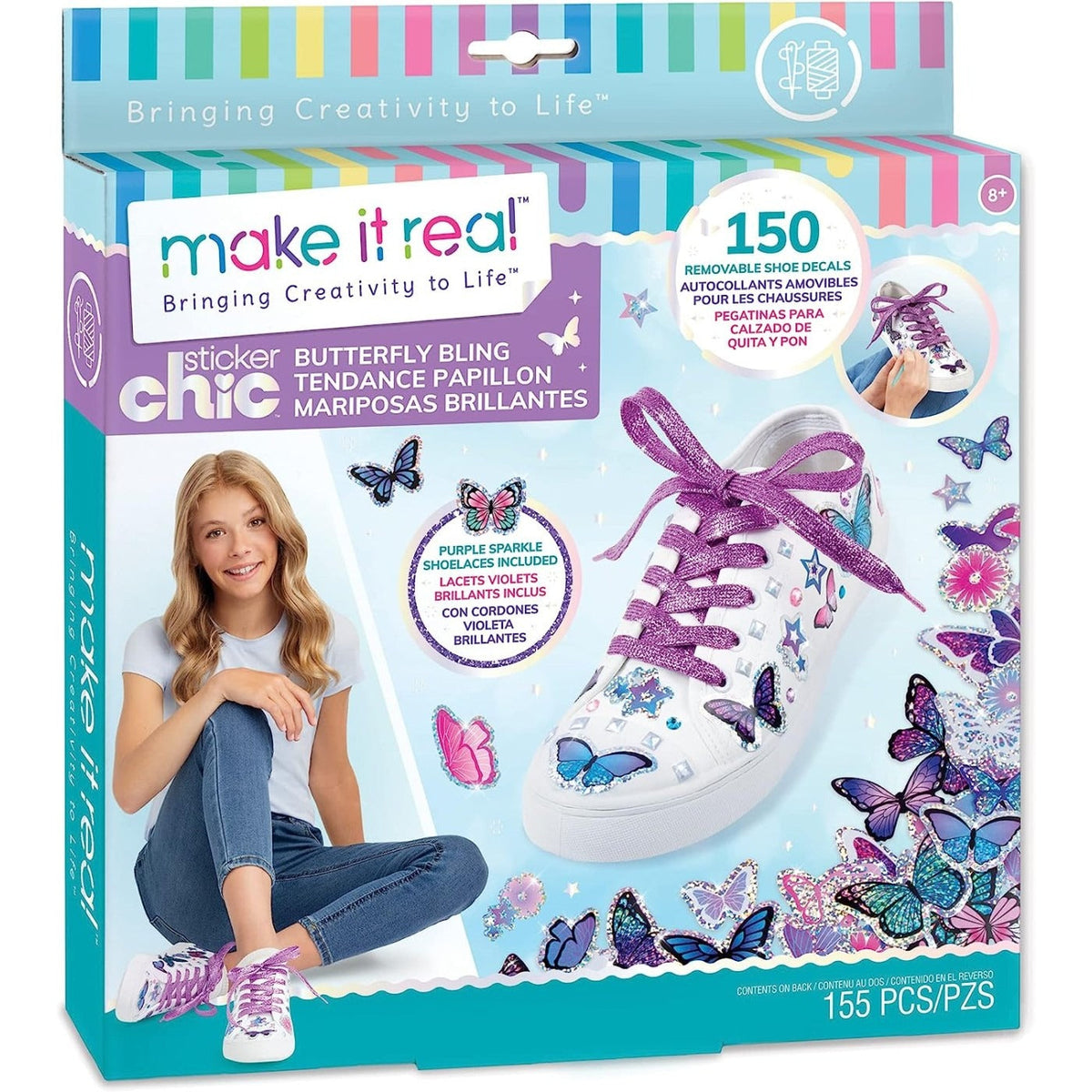 Make It Real 3C4 G Sticker Chic Butterfly Bling