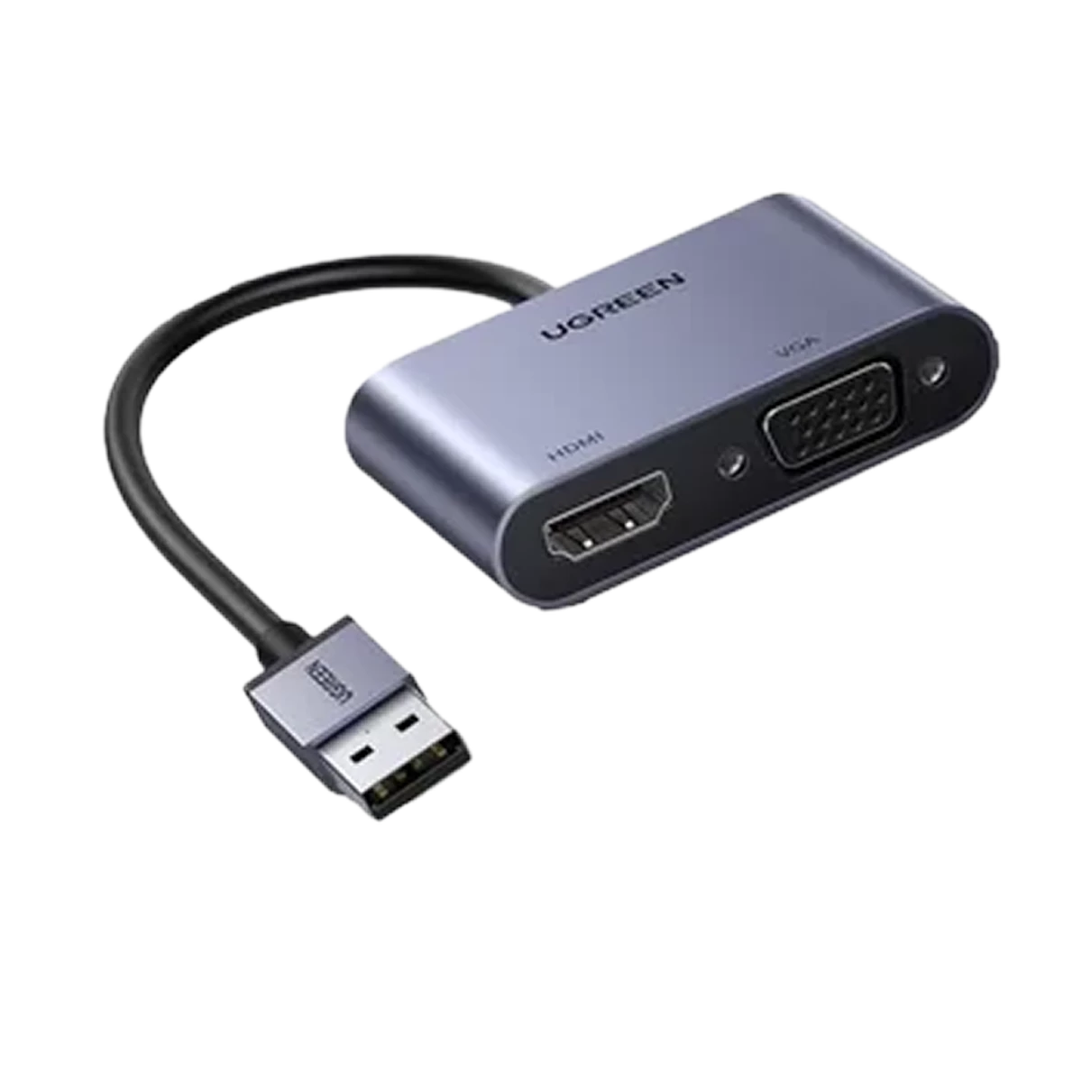 UGreen (20518) CM449 USB3.0 To HDMI1.3b and VGA Converter - Space Grey