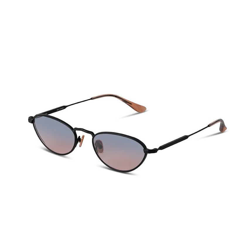 Sunglasses with gradient lenses on a white background