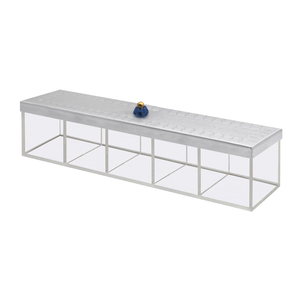 Arcs Aluminium Tea Box - 5 compartments
