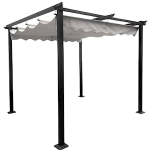 Barbados Terraza Outdoor Pergola Metal Frame 3x3m Patio Awning