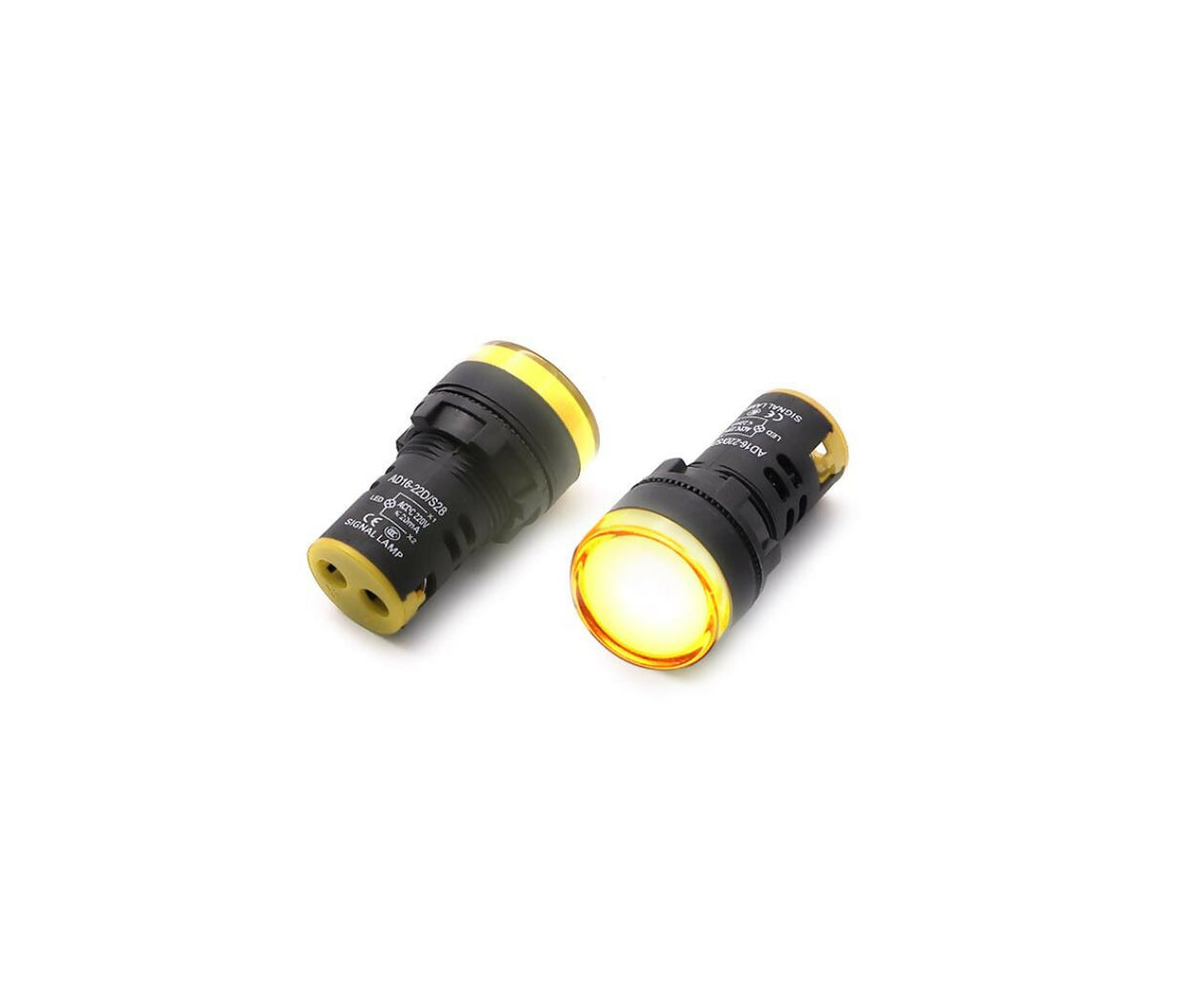 LED Indicator | 220V | 29mm - 22mm | Yellow | AD16-22DS
