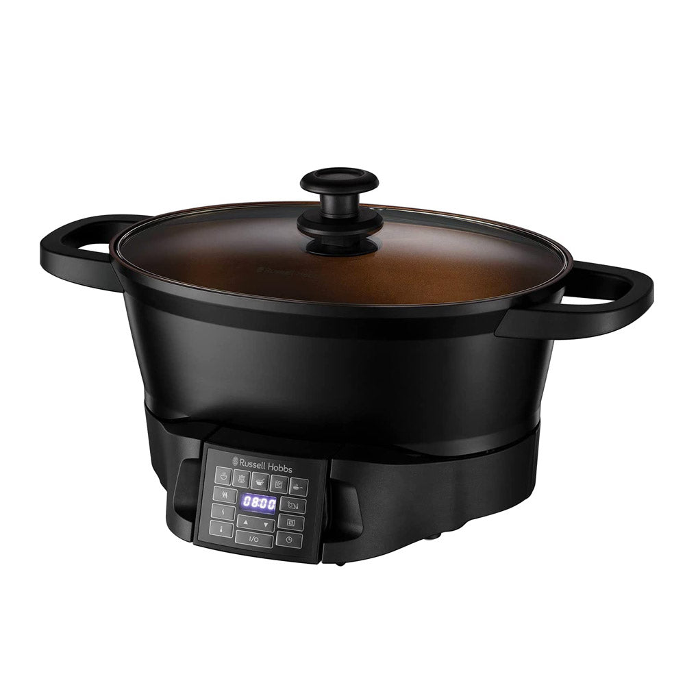 Russell Hobbs Good-to-Go Multicooker - 8 Versatile Functions including Slow Cooker, Sous Vide, Rice and Food Steamer, Black, 750 Watt