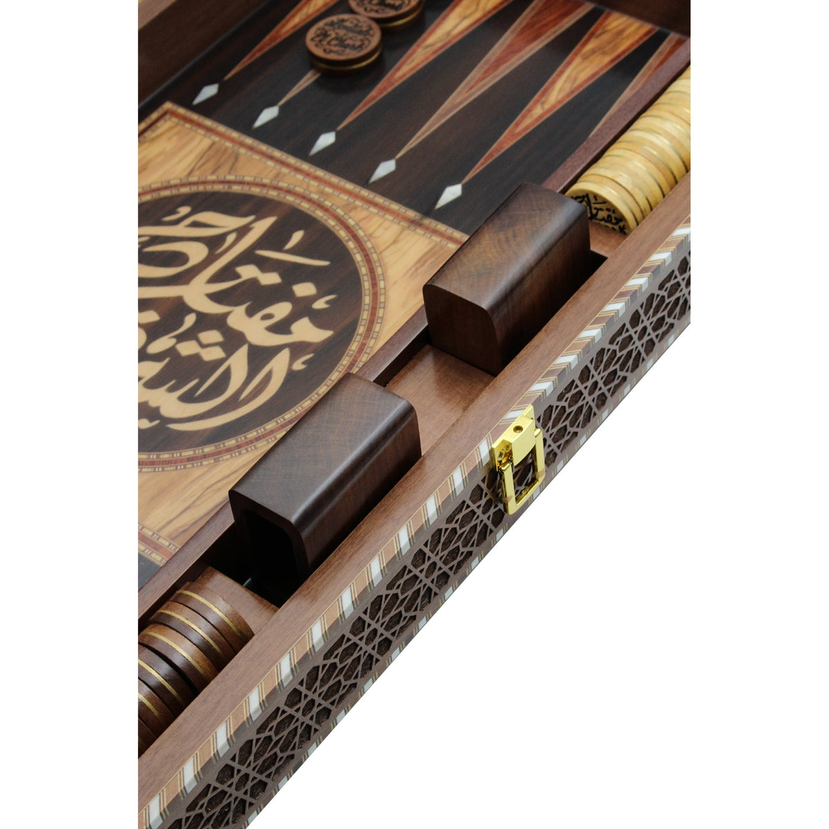 Dark Brown Customized Backgammon