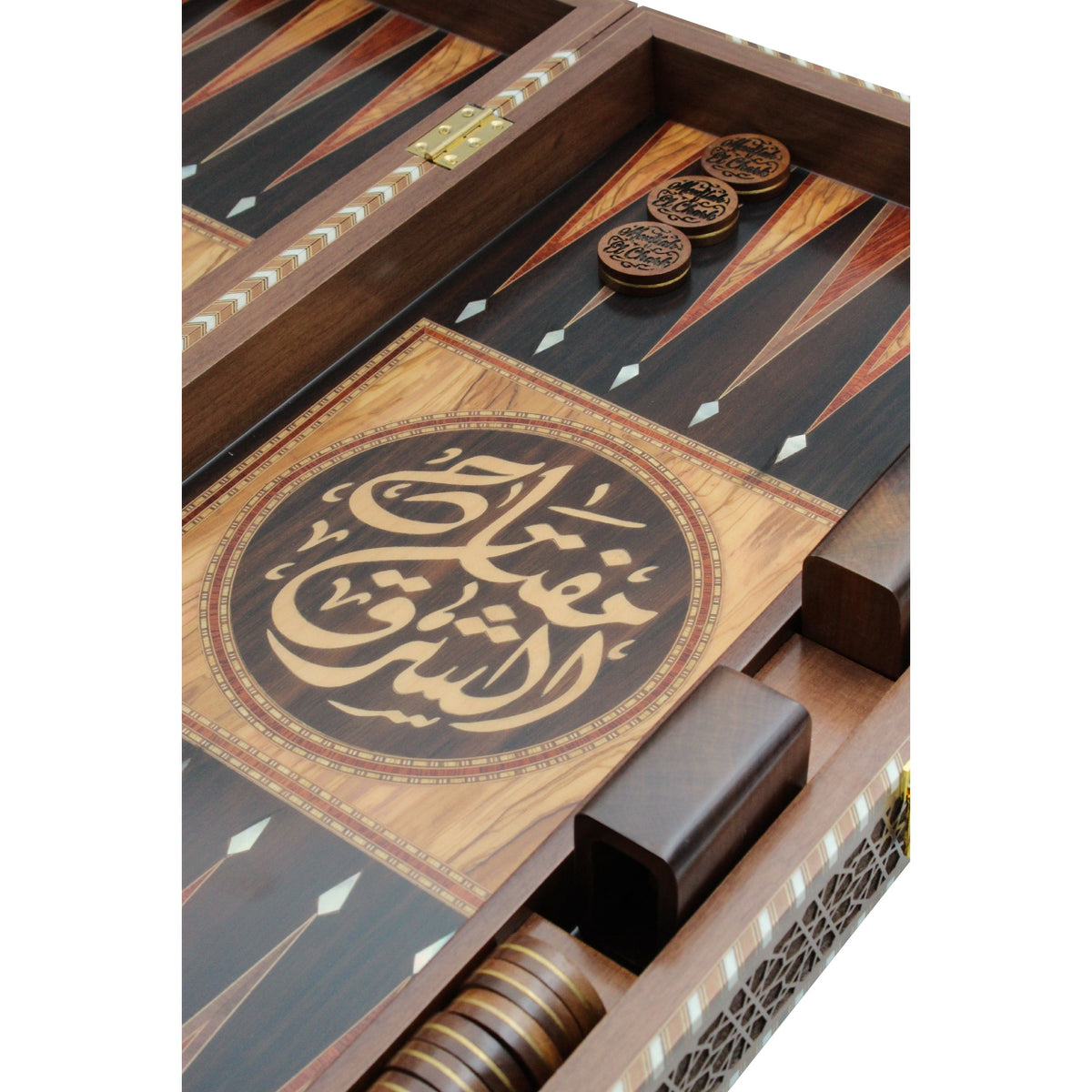 Dark Brown Customized Backgammon