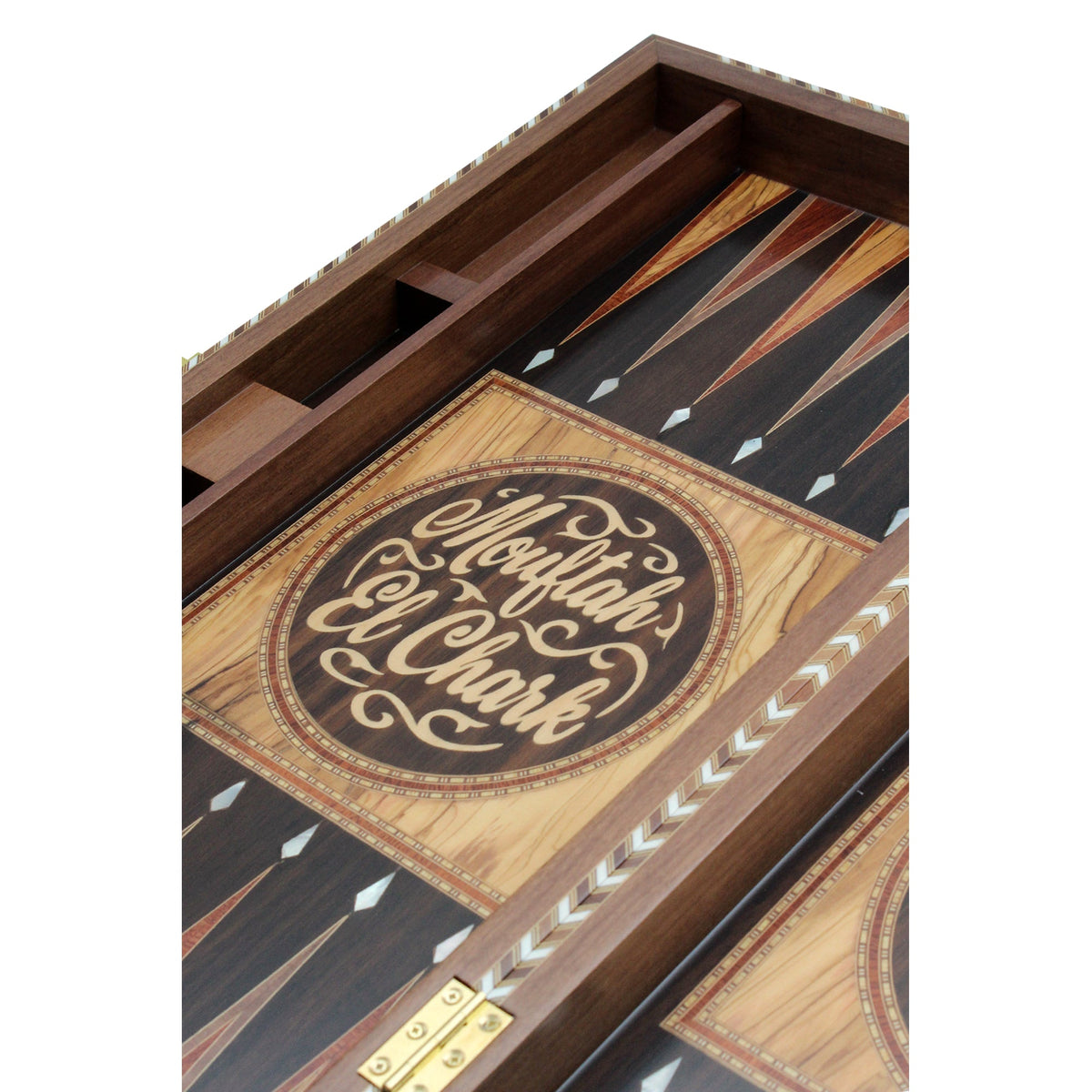 Dark Brown Customized Backgammon