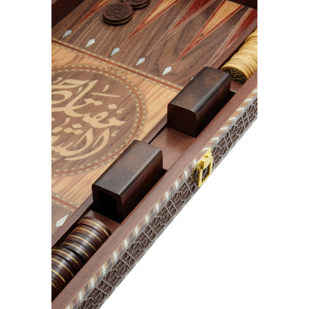 Brown Customized Backgammon