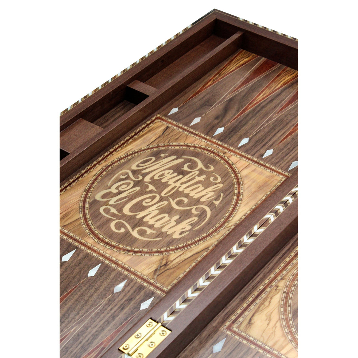 Brown Customized Backgammon