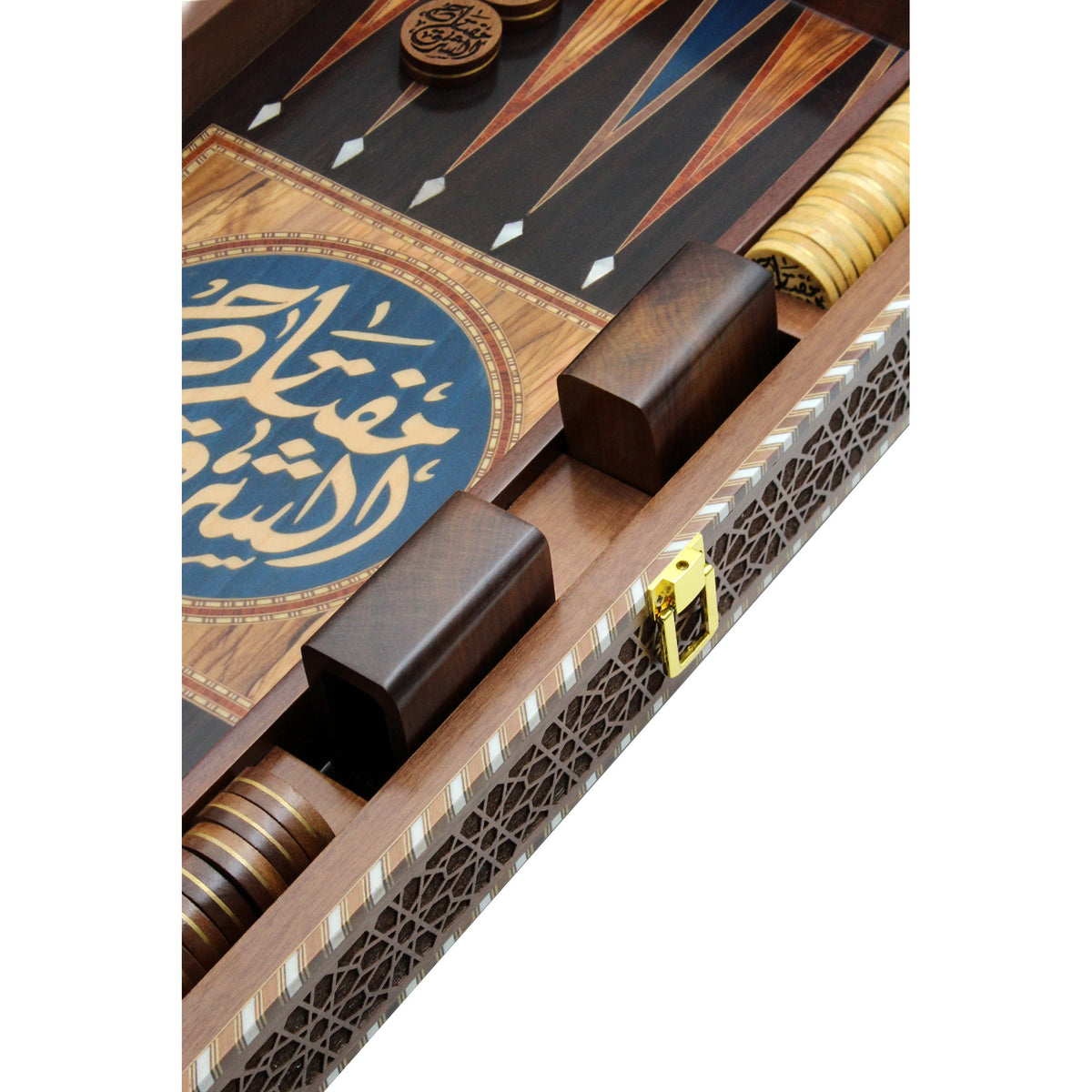 Blue Customized Backgammon