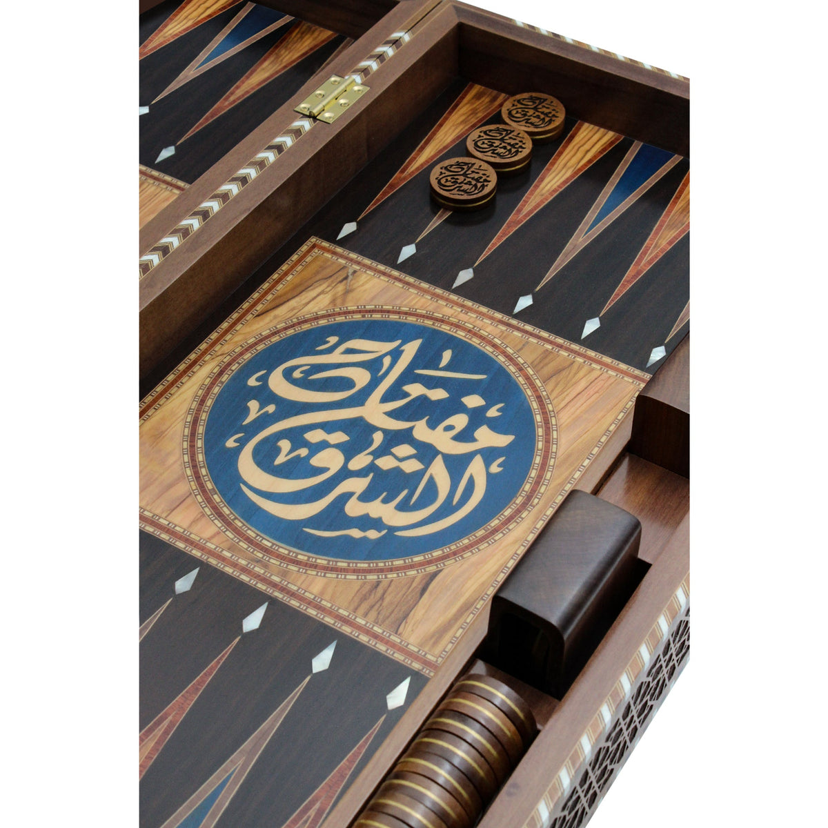 Blue Customized Backgammon