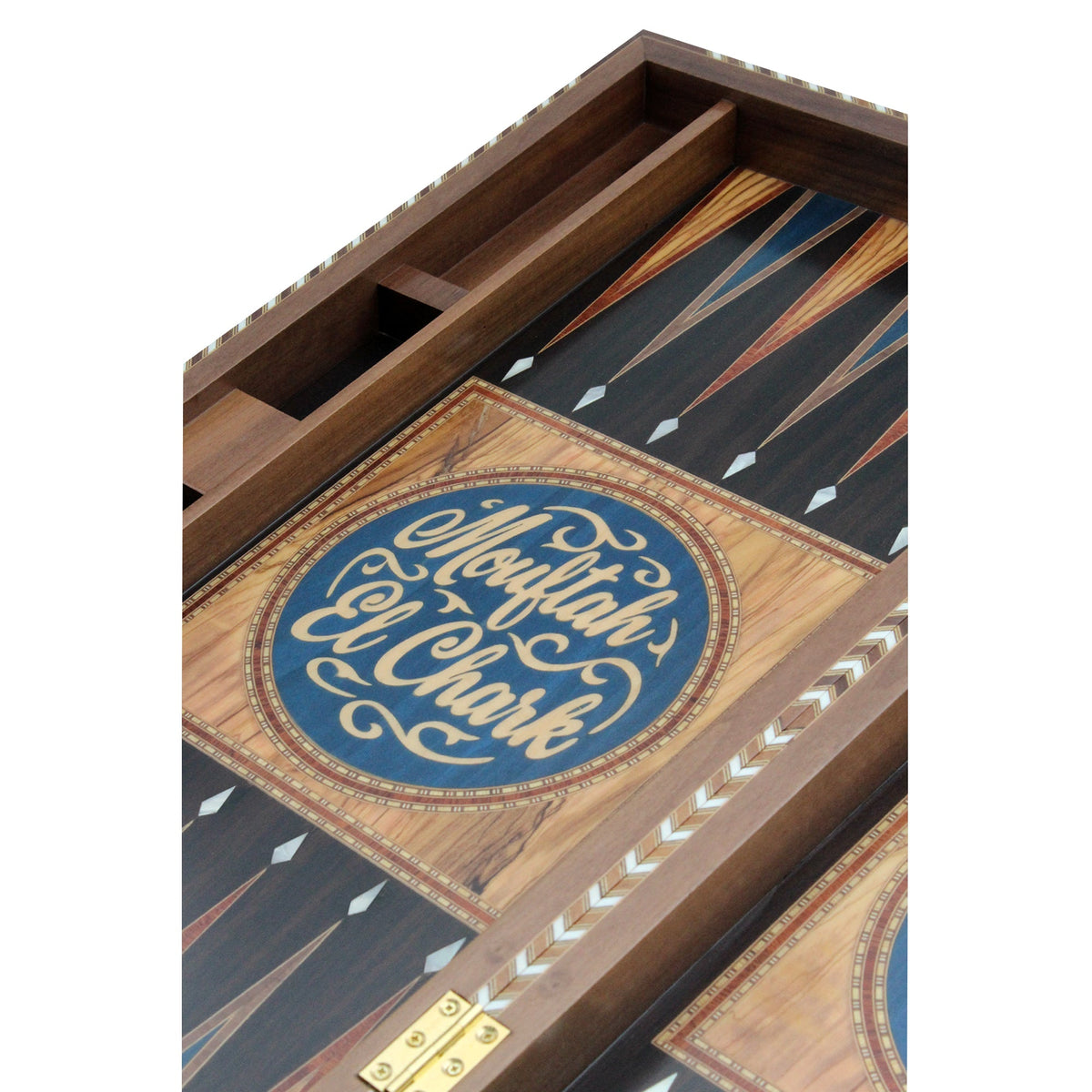 Blue Customized Backgammon