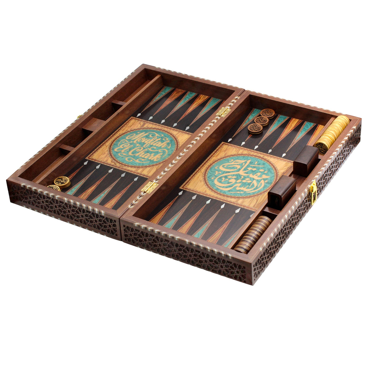 Green Customized Backgammon