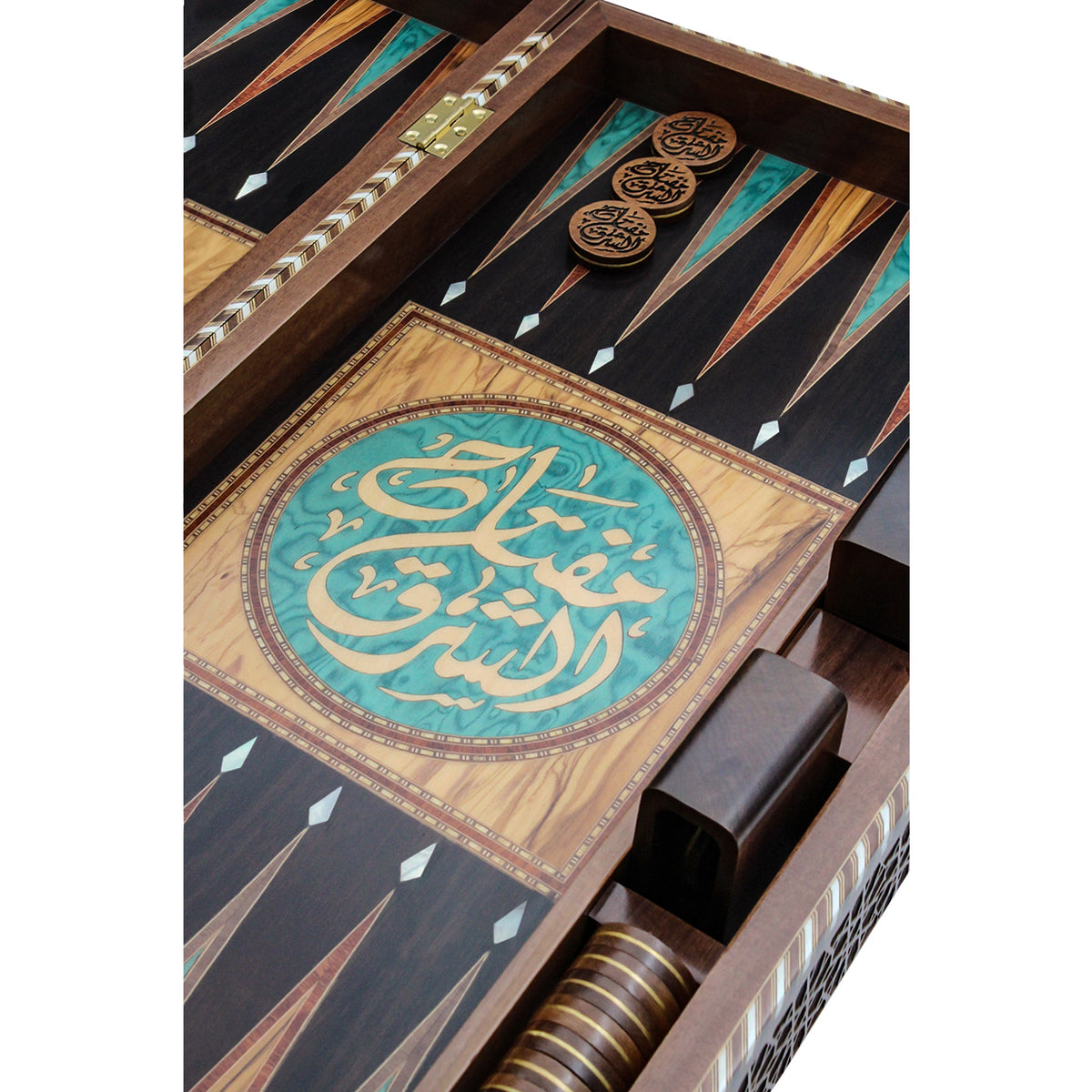 Green Customized Backgammon