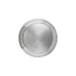 Arcs Aluminium Carved Round Plate