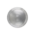 Arcs Aluminium Carved Round Plate