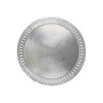 Arcs Aluminium Carved Round Plate