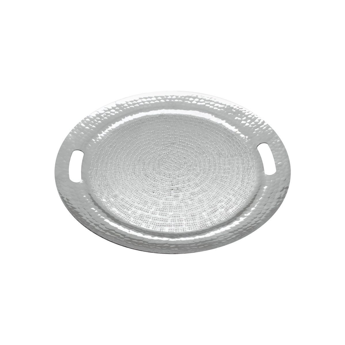 Round Aluminium Tray With Handle