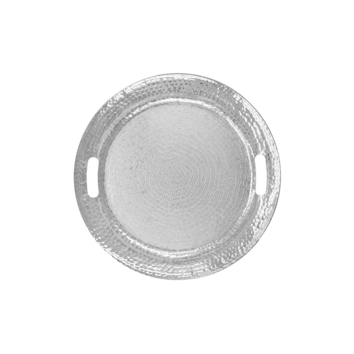 Round Aluminium Tray With Handle