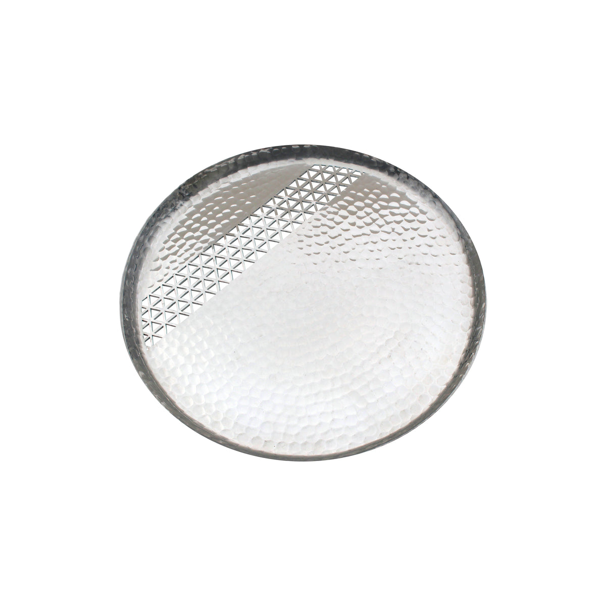 Triangles Aluminium Round Tray