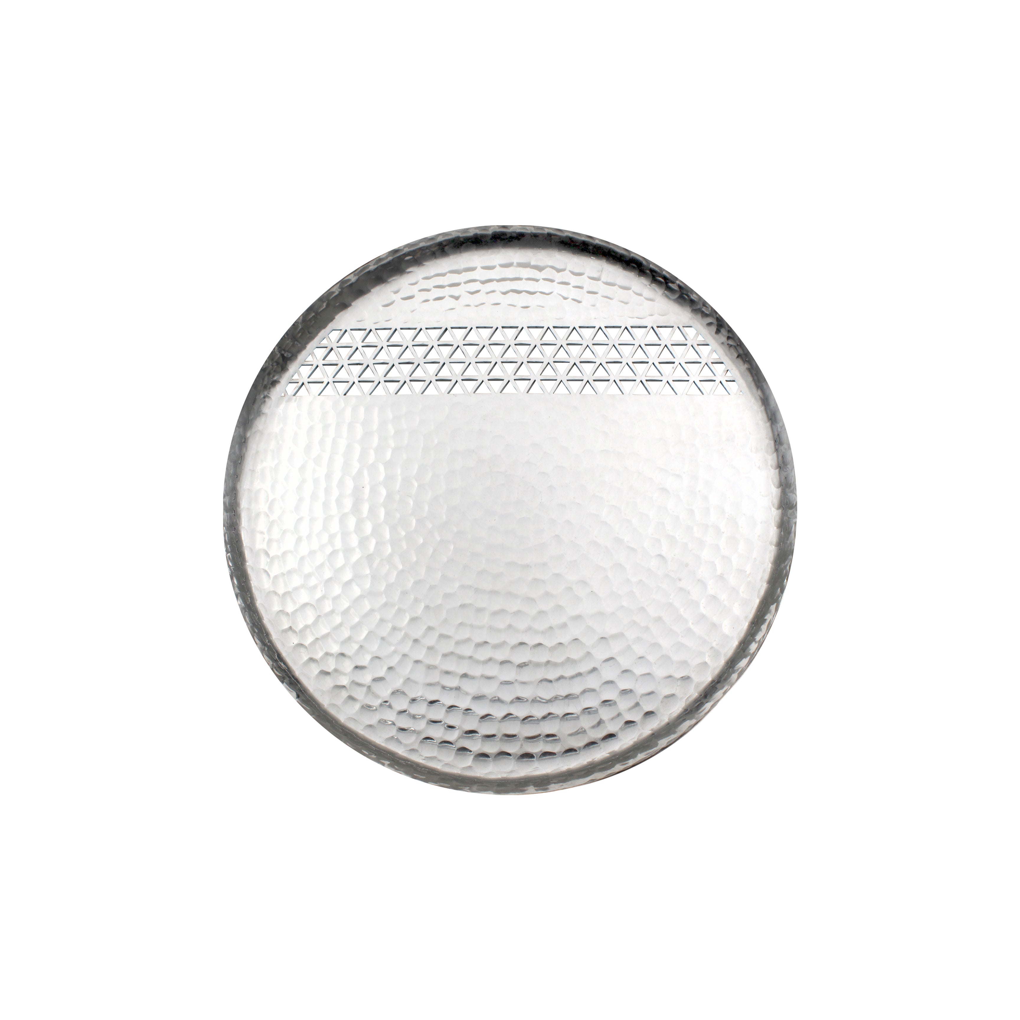 Triangles Aluminium Round Tray