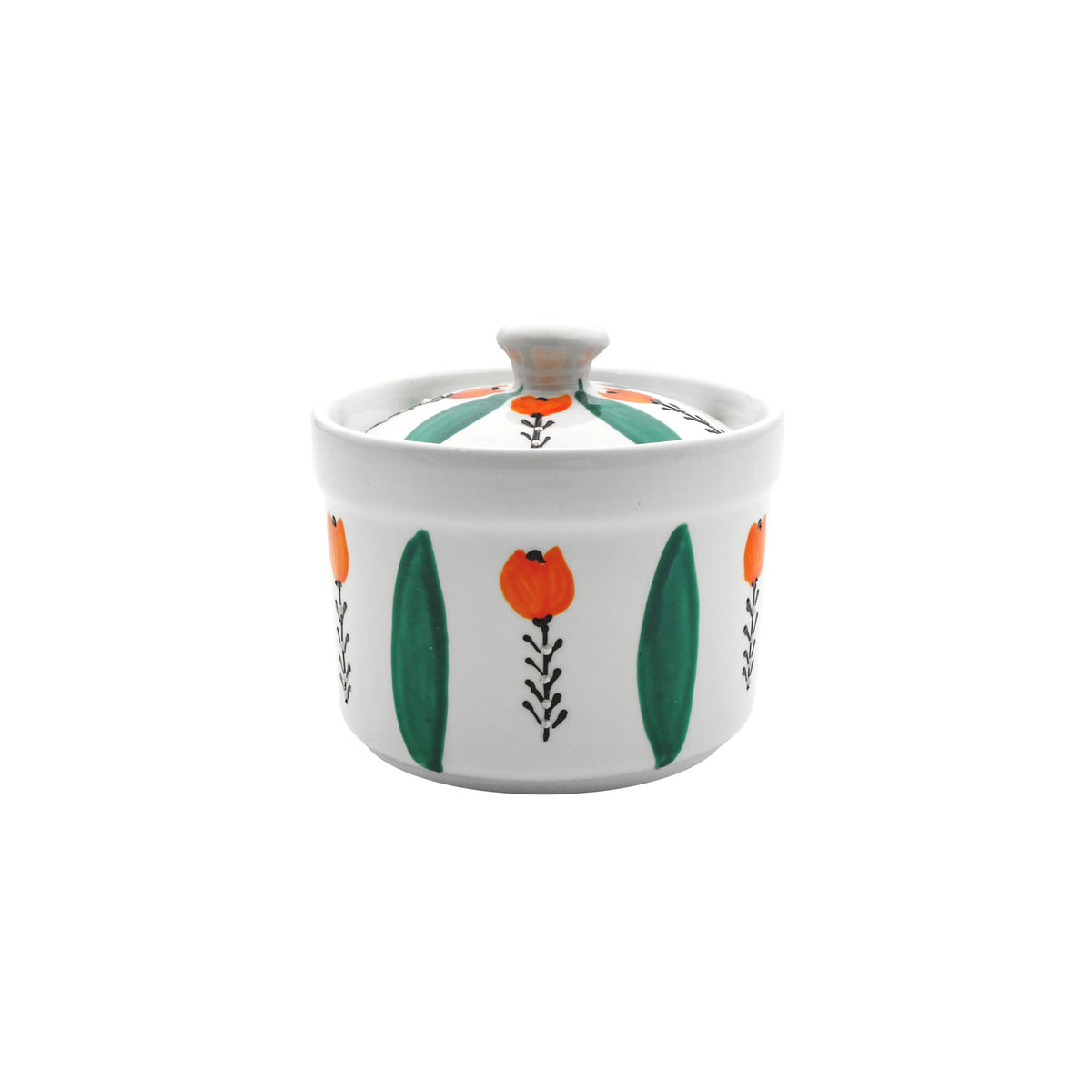 Mouftah El Chark Tulip Pattern Sugar Pot