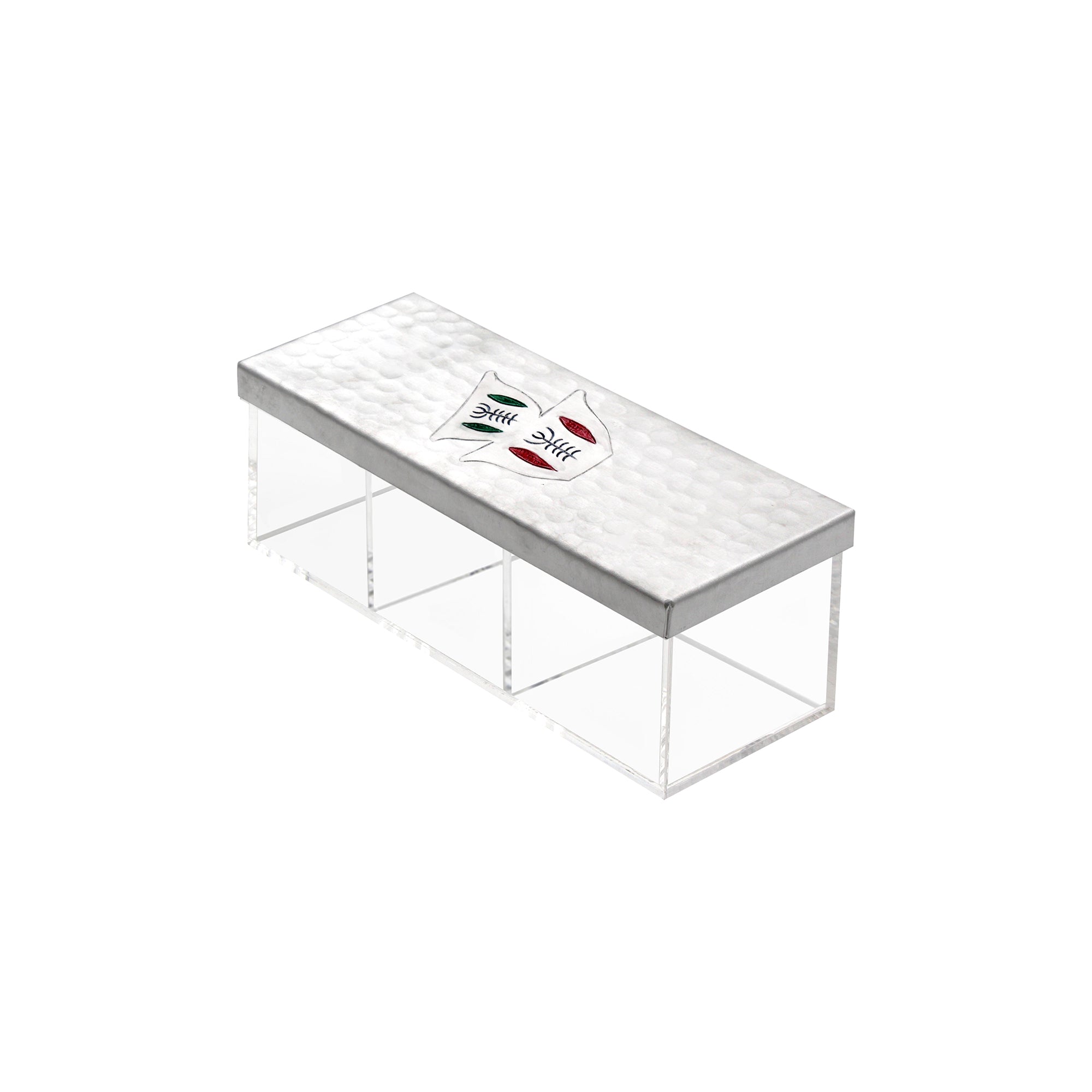 Mouftah El Chark Two Coffee Cups Tea Box - 3 compartments